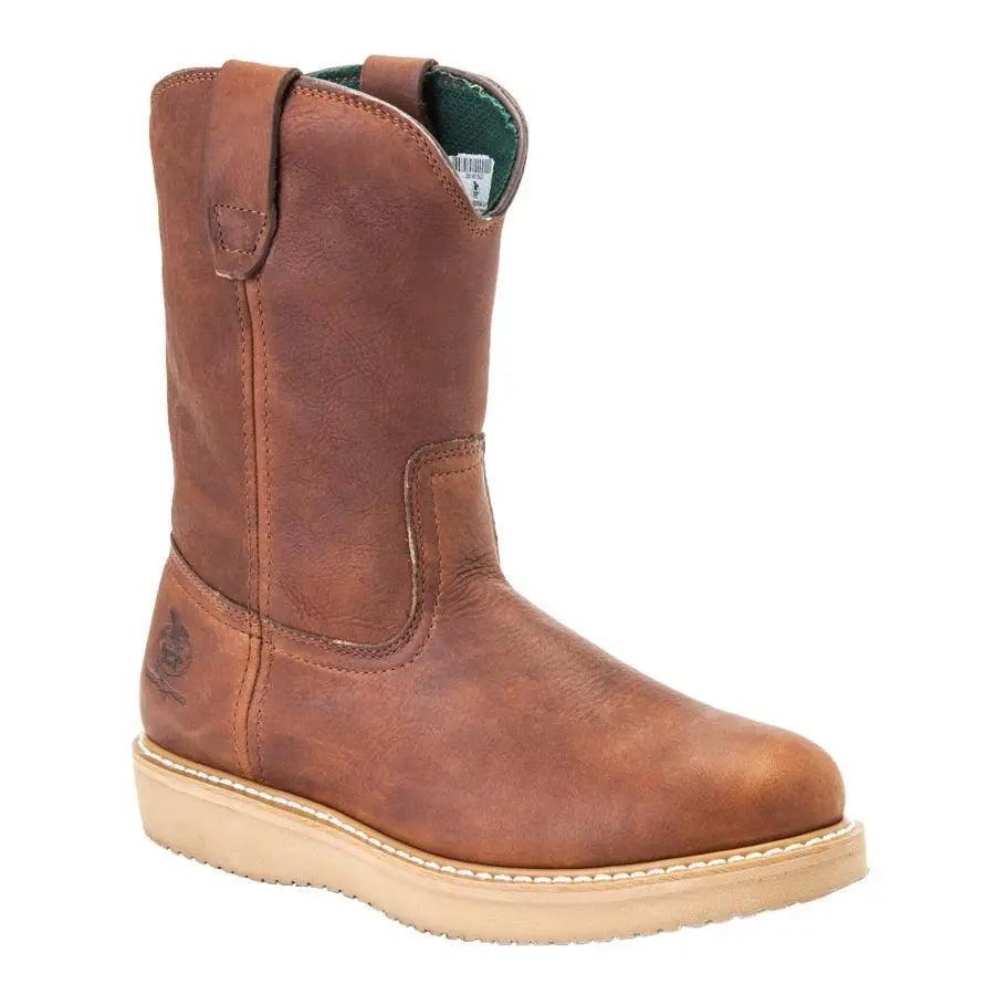 Georgia wellington pull on work boots best sale